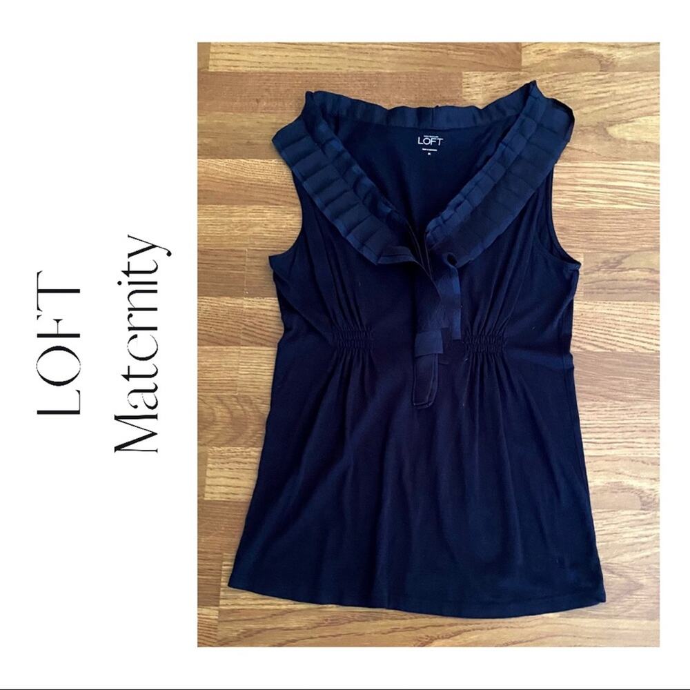 Loft Maternity Ruffle V-Neck Top